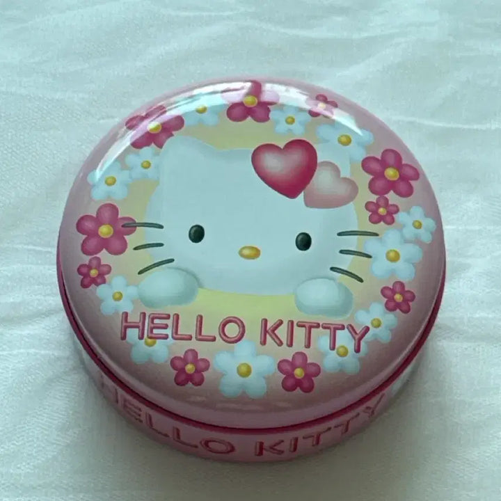 [BUNJANG] Vintage Sanrio Hello Kitty Round Tin Case / 고전 산리오 헬로키티 원형 틴케이스