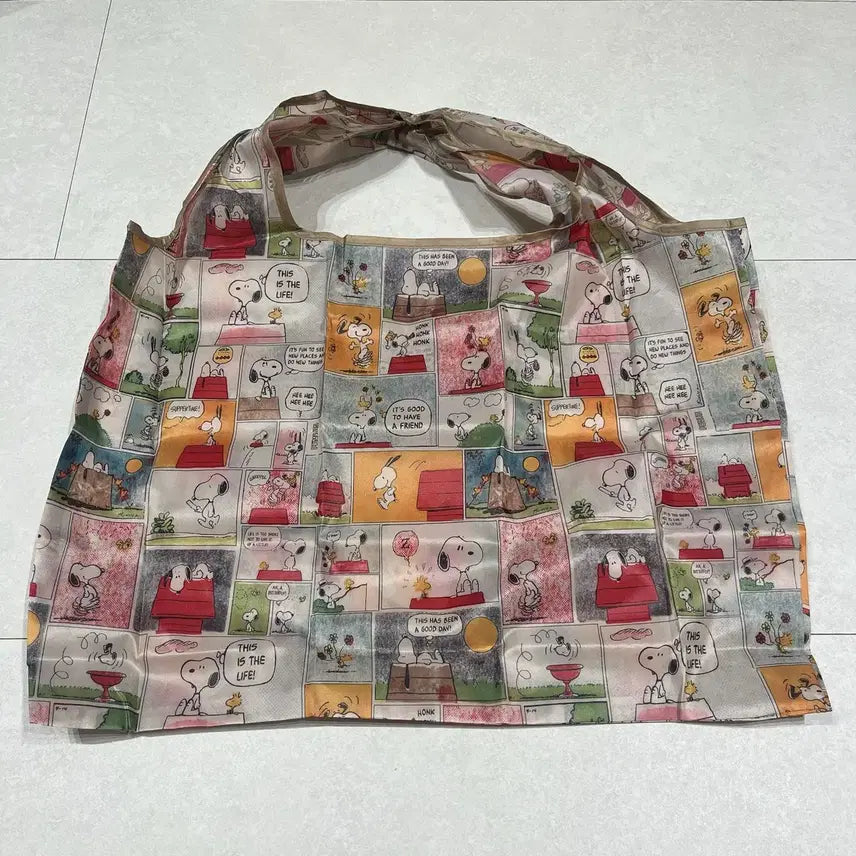 [BUNJANG] Hello Kitty x Snoopy x Disney Eco Bag Foldable Shopping Bag / 헬로키티 스누피 디즈니 에코백 접이식 장바구니