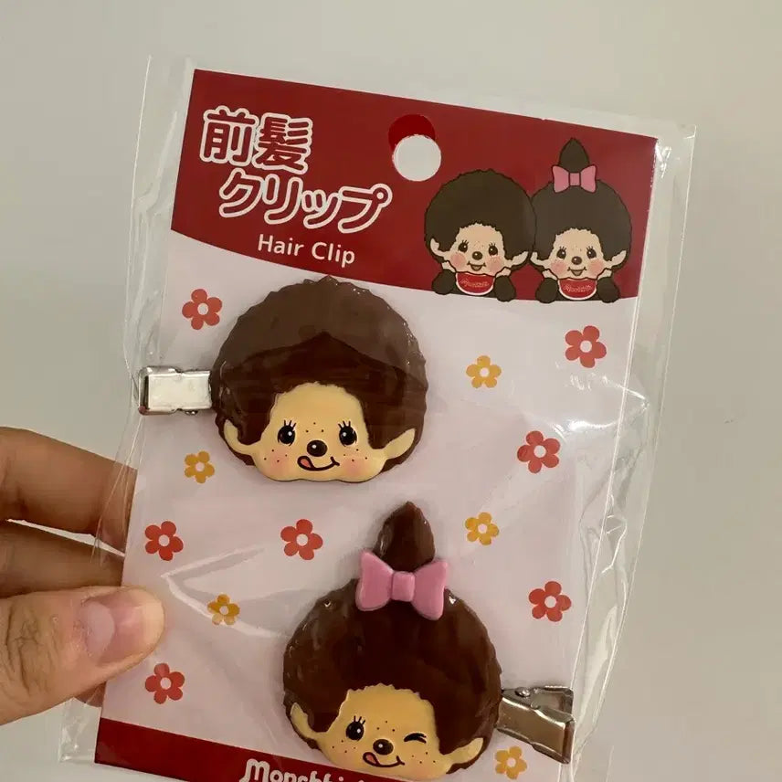 [BUNJANG] Monchhichi Hairpin / 몬치치 머리핀 헤어핀 헤어클립 (일본 정품 미개봉)