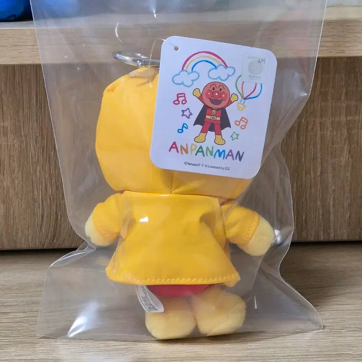 [BUNJANG] CGV Anpanman Raincoat Plush Keychain / [새상품] CGV 호빵맨 우비 인형 키링