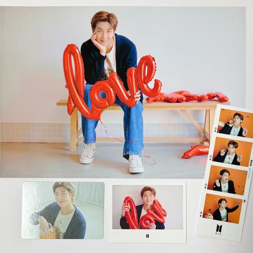 [BUNJANG] BTS RM Busan Yet To Come Goods Bundle Set (Mini Photocard, 4-Cut Photo, Instant Photo, Mini Poster) / BTS 방탄 RM 남준 부산 옛투컴 굿즈 분할 4종