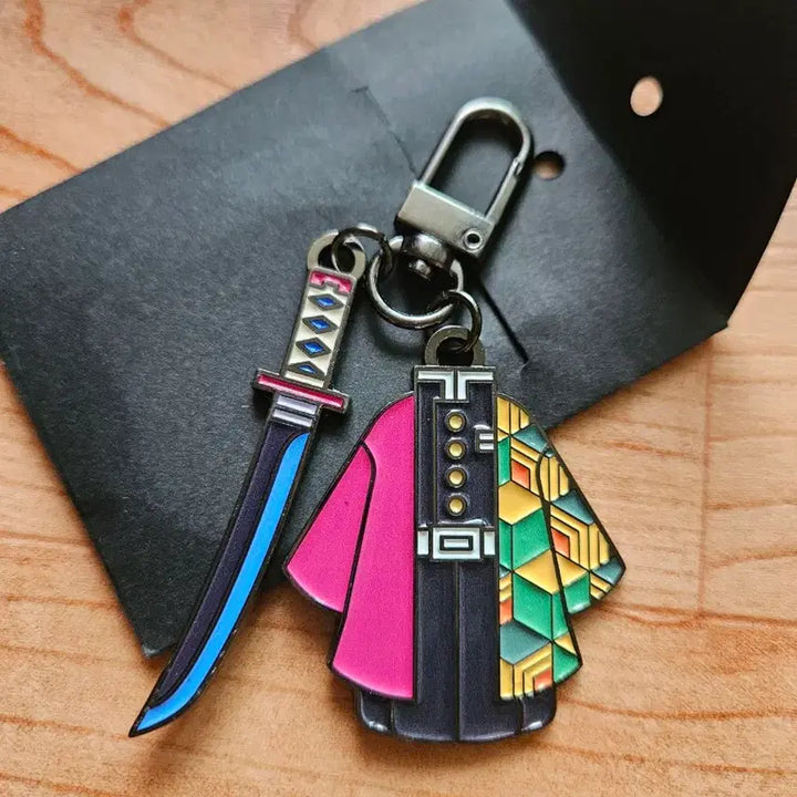 [BUNJANG] Demon Slayer Giyu Nichirin Sword Keychain / 귀멸의칼날 기유 일륜도 키링