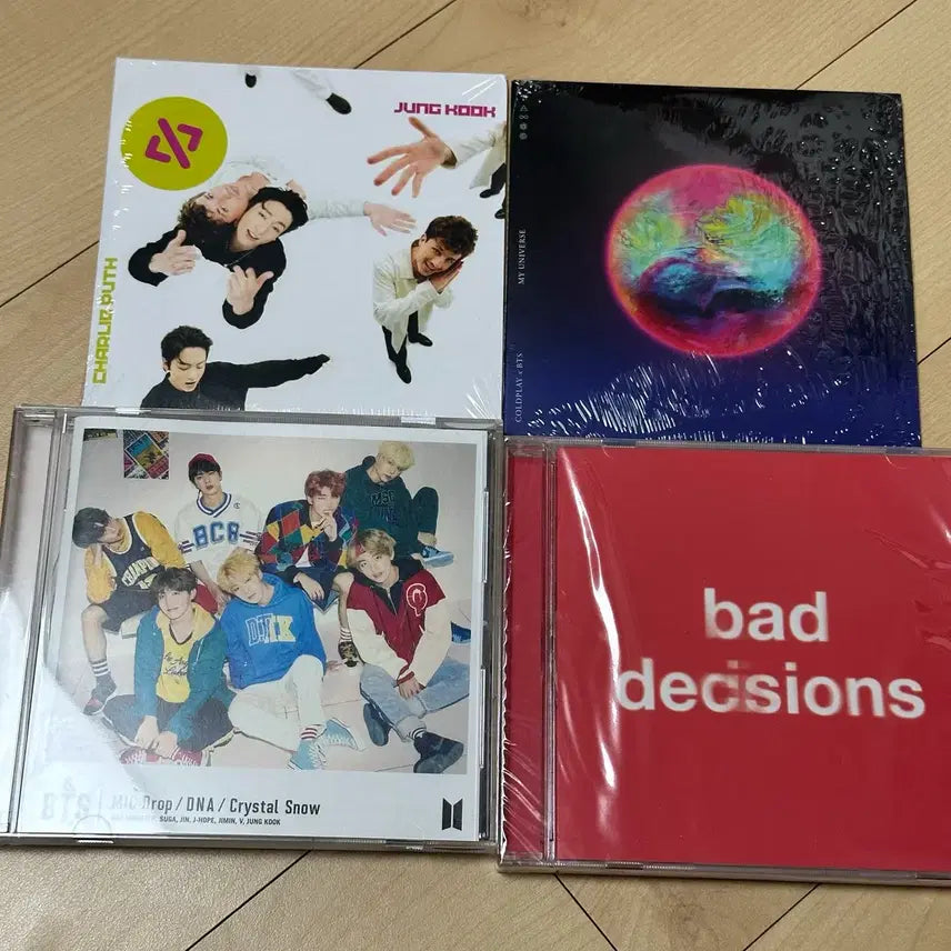 [BUNJANG] BTS CD 4-Album Set (Includes Jungkook Solo Album, Coldplay Collaboration &