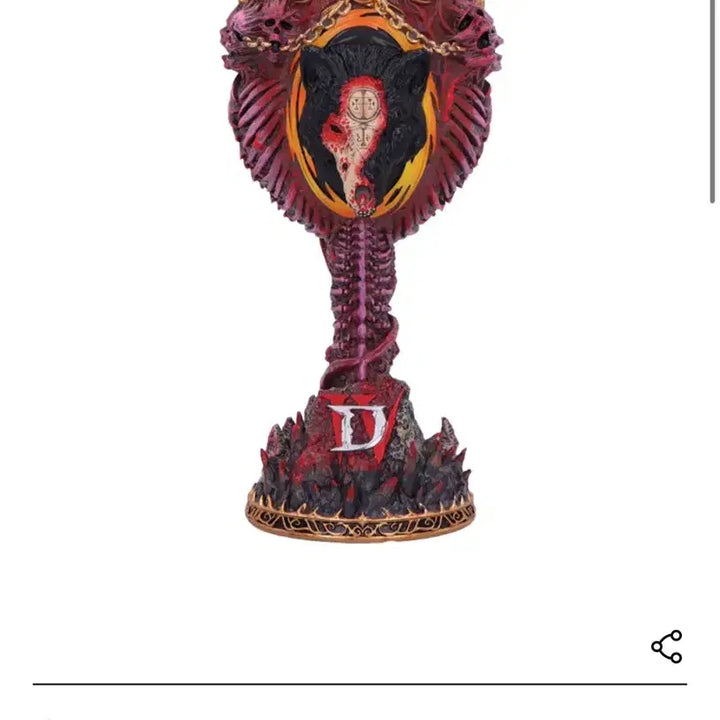 [BUNJANG] Blizzard Diablo 4 Mephisto Goblet Cup / (새상품)블리자드 디아블로 4 메피스토 고블렛 컵