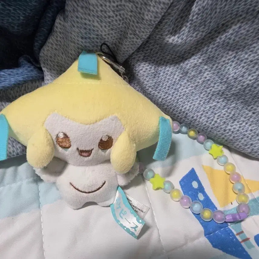 [BUNJANG] Takara Tomy Jirachi Beaded Keychain Plush / 포켓몬스터 타카라토미 지라치 키링 인형