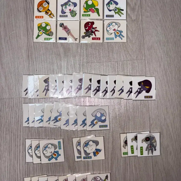 [BUNJANG] Keroro Shani Sticker Individual Sale / 케로로 샤니 띠부씰 개별판매