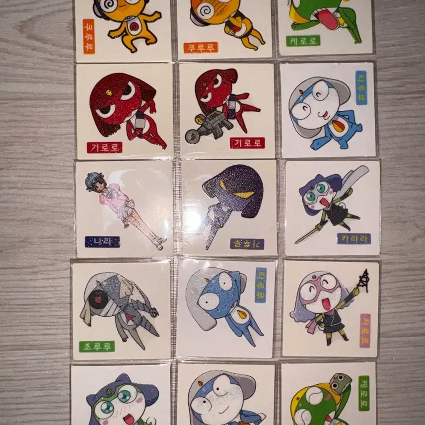 [BUNJANG] Keroro Shani Sticker Individual Sale / 케로로 샤니 띠부씰 개별판매