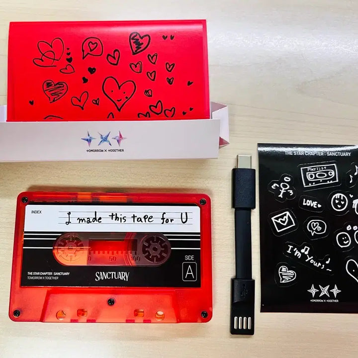 [BUNJANG] TXT Sanctuary Cassette Tape (Unsealed, Full Set) / (개봉 풀구성) 투바투 생츄어리 카세트 테이프