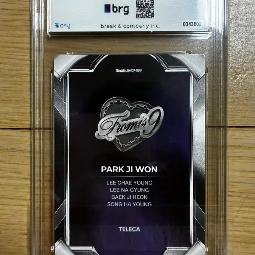 [BUNJANG] fromis_9 Jisun Purple Limited Edition Telecard 99 pcs Limited / 프로미스나인 리미티드 에디션 박지원 퍼플 99장 한정 테레카