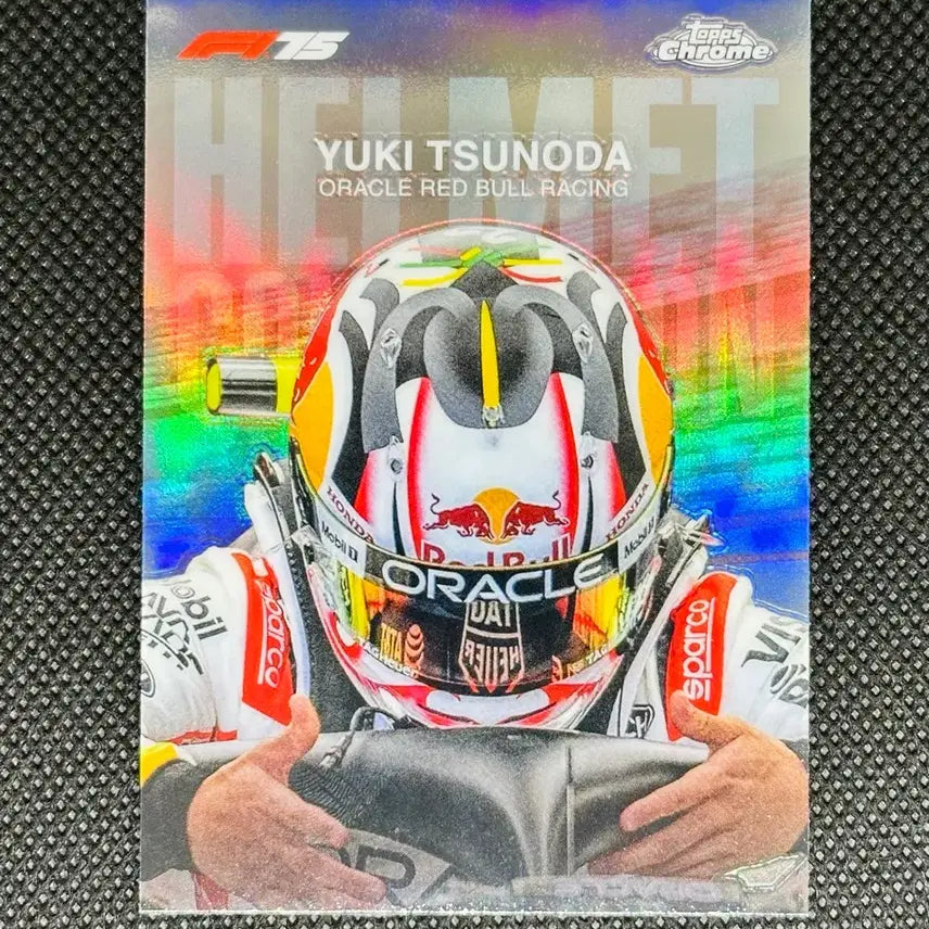 [BUNJANG] 2025 Topps Chrome F1 Yuki Tsunoda Helmet Card / 2025 탑스 크롬 F1 유키 츠노다 헬멧 카드