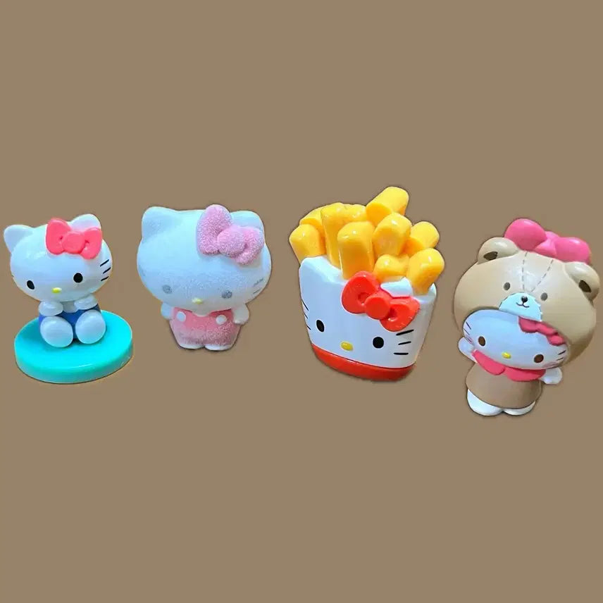 [BUNJANG] Sanrio Hello Kitty Set (French Fries, Fluffy Doll, Choco Egg) / 산리오키티세트(헬로키티감자튀김,산리오플로키돌키티,초코에그키티)