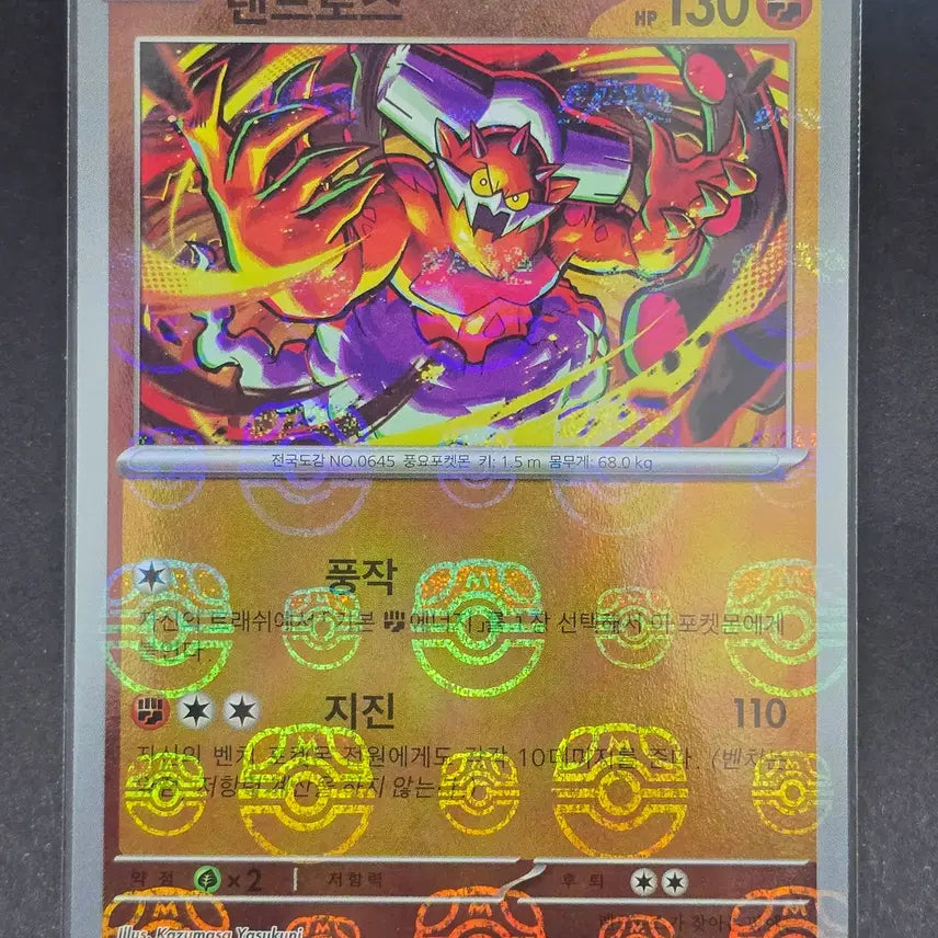 [BUNJANG] Pokemon Card Landorus Holo Set (Monster Ball, Master Ball) / 포켓몬카드 랜드로스 마스터볼, 몬스터볼, 홀로 세트