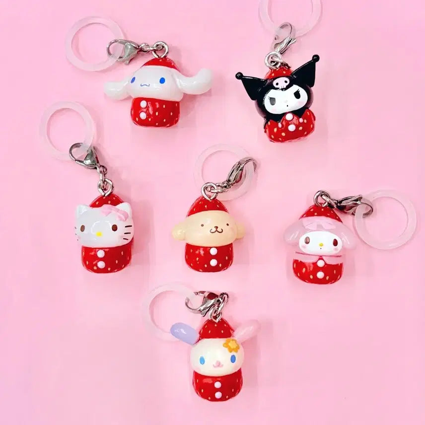 [BUNJANG] Sanrio Kuromi Strawberry Bookmark / 산리오 딸기 메지루시 쿠로미