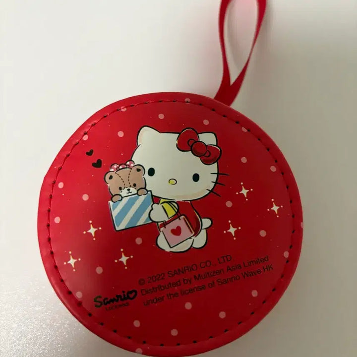 [BUNJANG] Sanrio Hello Kitty Red Round Pouch / 산리오 헬로키티 빨강 원형 파우치