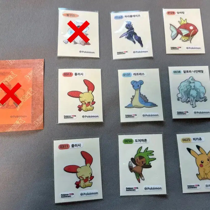[BUNJANG] Pokemon Artwick &amp; Season 5 Sticker Bundle Set / 포켓몬 아트윅&amp;시즌5 띠부씰 일괄