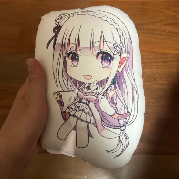 [BUNJANG] Re:Zero Emilia Swimsuit Scroll Poster + Cushion Set / 리제로 에밀리아 수영복 족자봉+에밀리아 쿠션