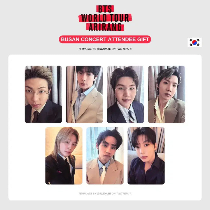 [BUNJANG] BTS Arirang Busan Concert Bundle Set Photocards / 상태최상) 부산콘 포카 일괄 ARIRANG BUSAN 방탄