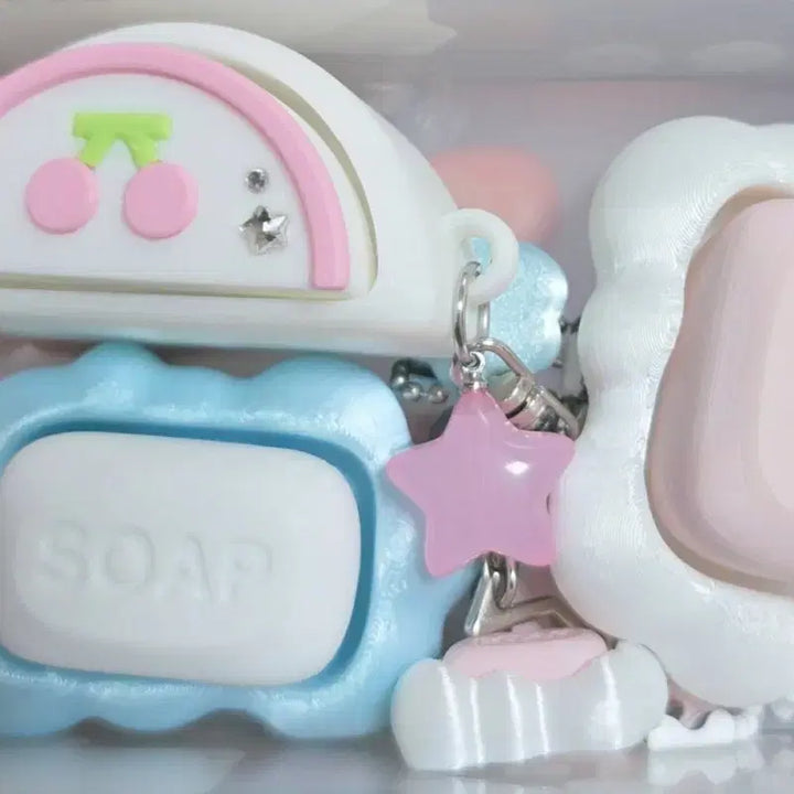 [BUNJANG] Melon House Warm Blue Soap Clicker / 메론하우스 웜블루 비누클릭커 + 덤