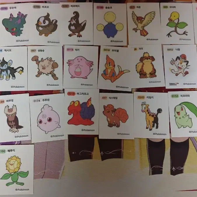 [BUNJANG] Pokemon Sticker Bundle (73 pieces) / 포켓몬 띠부띠부씰 73장 일괄 판매