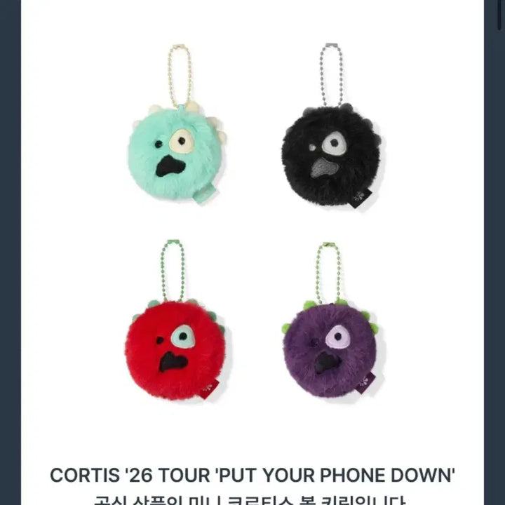 [BUNJANG] Cortis Ball Original Ver. Mint Mini Keyring / (미개봉) 코르티스 볼 오리지날ver 민트