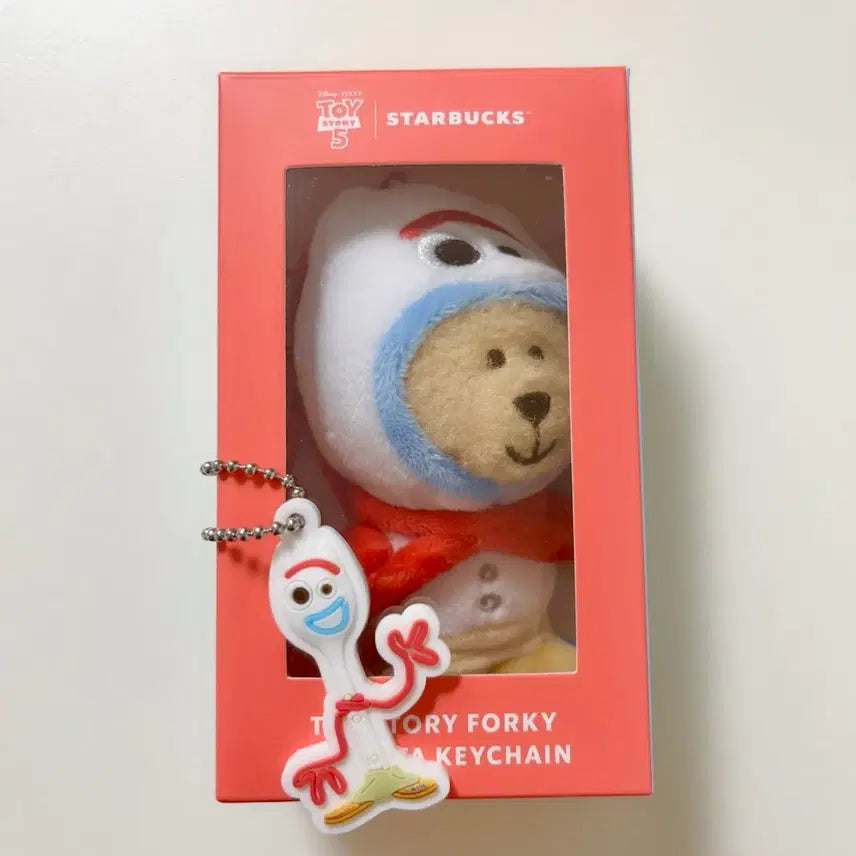 [BUNJANG] Starbucks Toy Story Forky Keychain (Unsealed) / 스타벅스 토이스토리 베어리스타 키링 포키 + 참