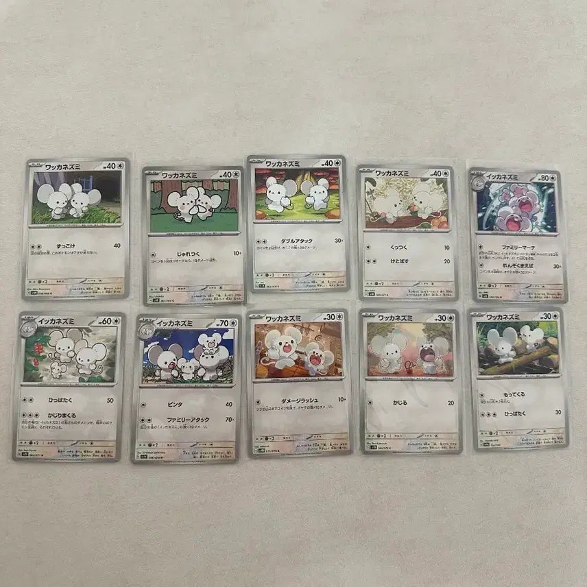 [BUNJANG] Pokemon Card Sentret (Furret) 10-Card Set / [일판]포켓몬 카드 두리쥐(파밀리쥐) 10장 세트