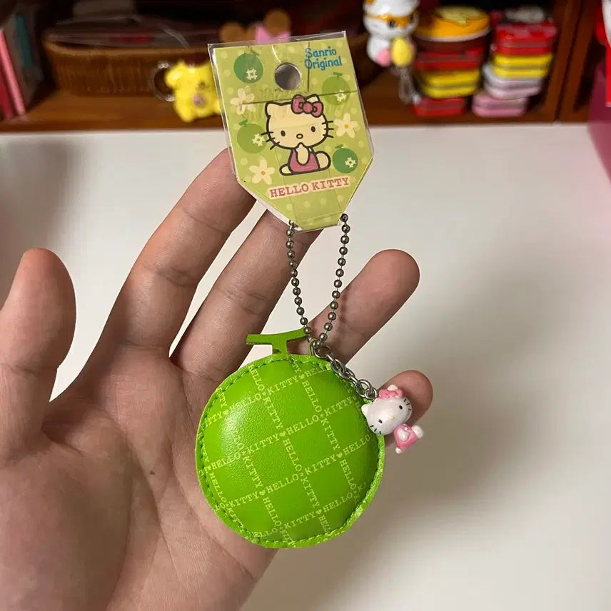 [BUNJANG] Classic Kitty Melon Strap Keychain / 고전키티 키티스트랩 메론 스트랩