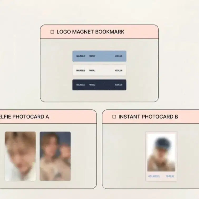 [BUNJANG] TXT Yeonjun NO LABELS: PART 02 Weverse POB Set / (연준) NO LABELS: PART 02 위버스 특전 세트