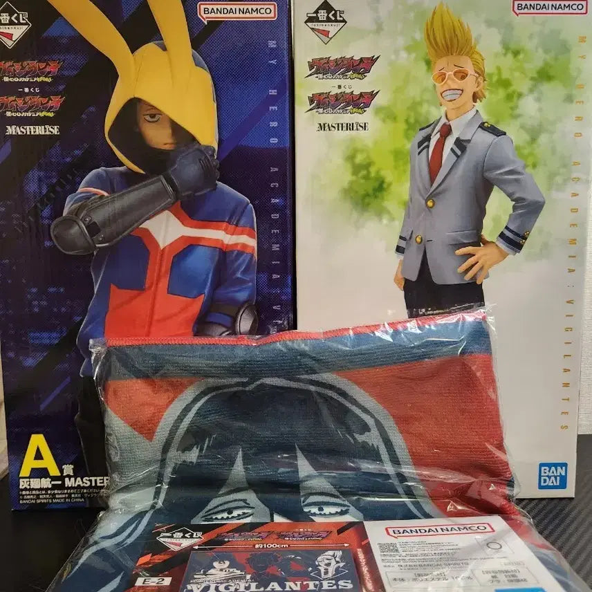 [BUNJANG] My Hero Academia Vigilantes A, C, E Prize Big Towel &amp; Figures Set (Sealed) / 미개봉) 히로아카 비질란테 a상+c상+e상 빅타올