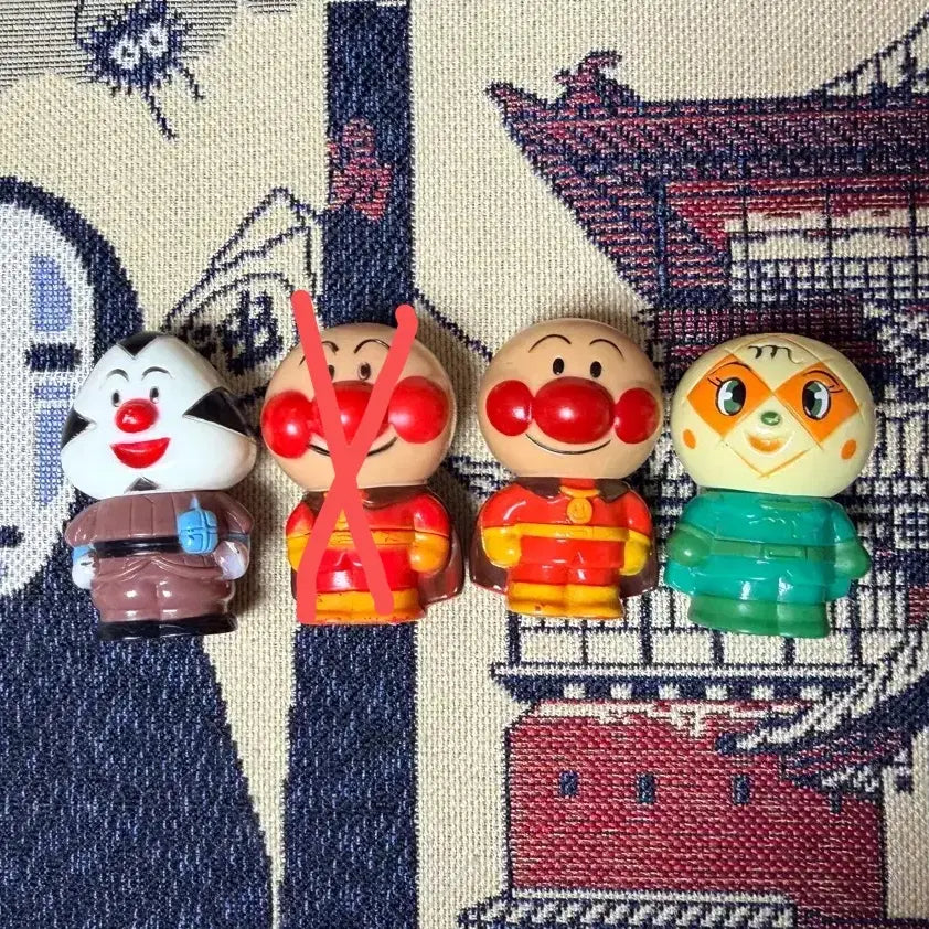 [BUNJANG] 1995 Anpanman Melonpan Girl Soft Figure / 1995년 호빵맨 주먹밥맨 메론빵소녀 고전 소프트 피규어