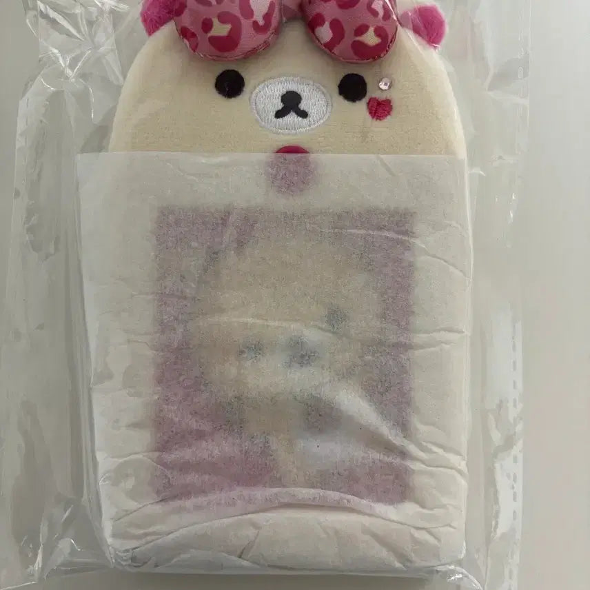 [BUNJANG] Rilakkuma Korilakkuma "Gyaru Leopard Ribbon" Photocard Holder / 코리락쿠마 가득 포카 홀더 갸루 레오파드 리본 리락쿠마 고전 문구