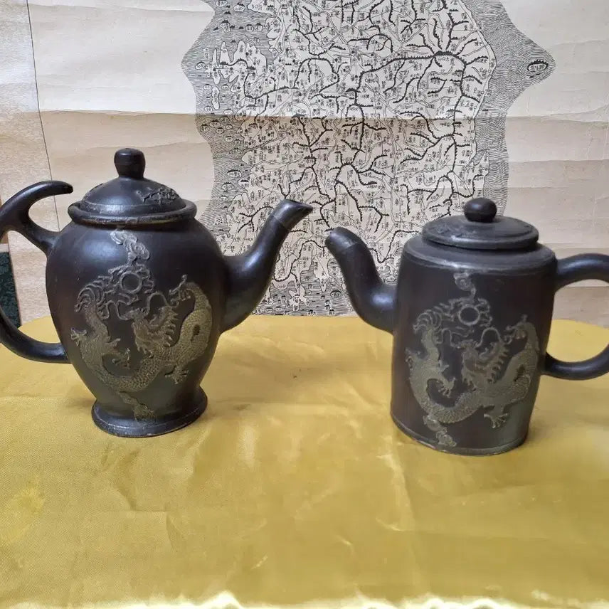 [BUNJANG] Chinese Luxury Zisha Teapot Set with Dragon Motif / 중국 명품 자사 주전자