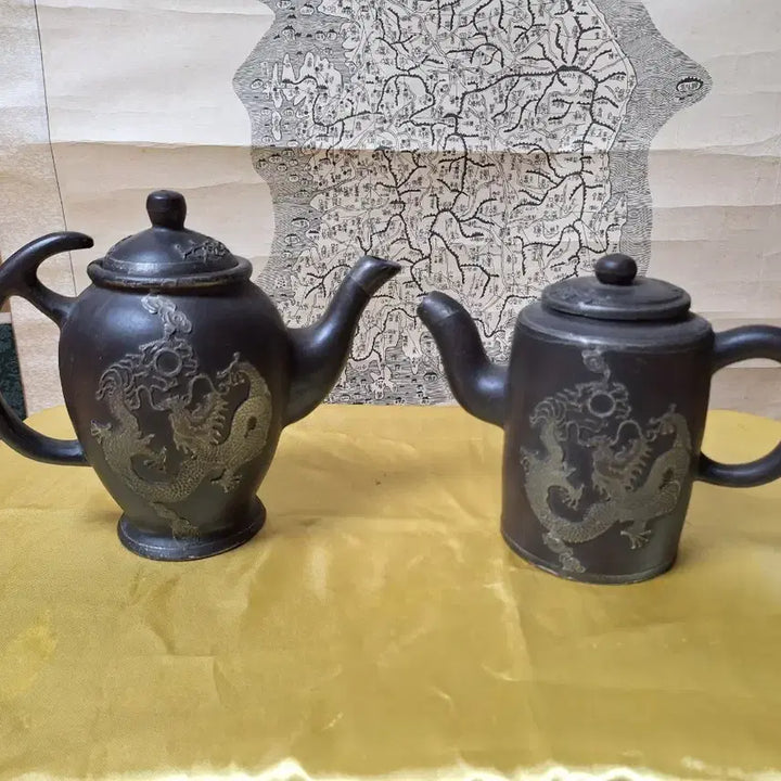 [BUNJANG] Chinese Luxury Zisha Teapot Set with Dragon Motif / 중국 명품 자사 주전자