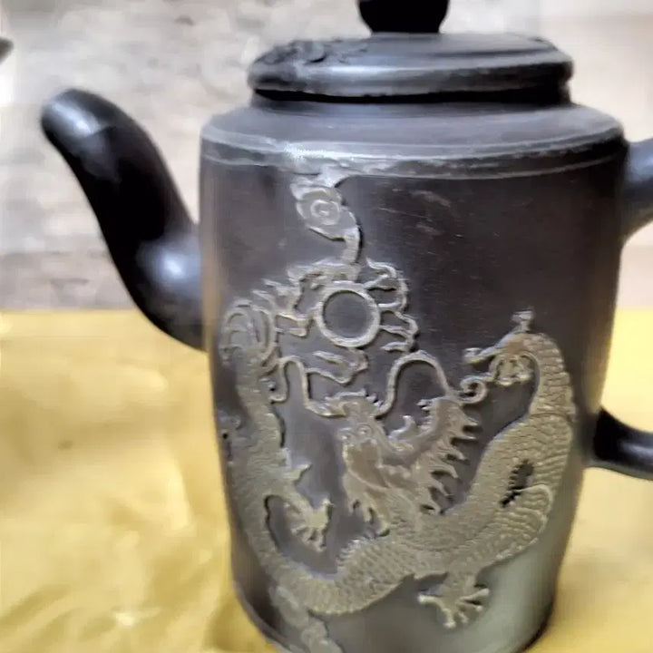 [BUNJANG] Chinese Luxury Zisha Teapot Set with Dragon Motif / 중국 명품 자사 주전자