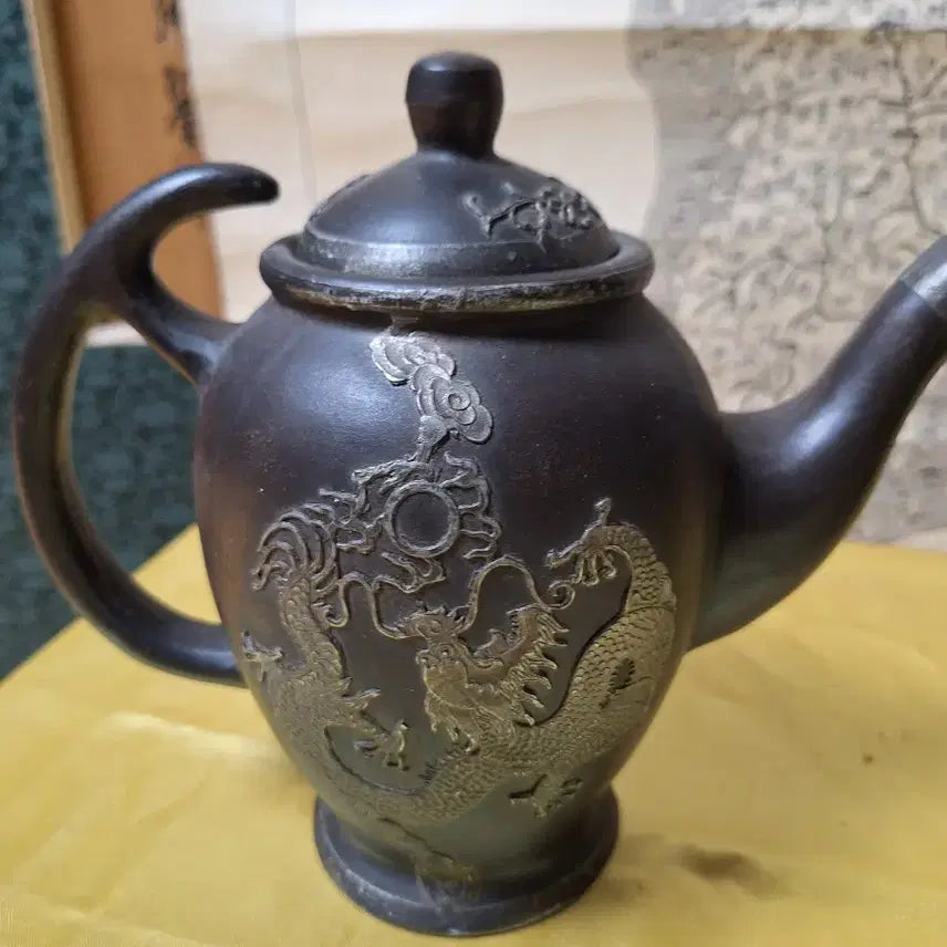 [BUNJANG] Chinese Luxury Zisha Teapot Set with Dragon Motif / 중국 명품 자사 주전자