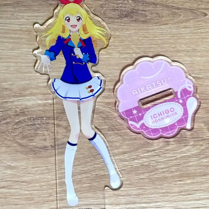 [BUNJANG] Aikatsu Ichigo &amp; Lime Acrylic Stand / 급처)아이카츠 이치고 라임 아크릴스탠드