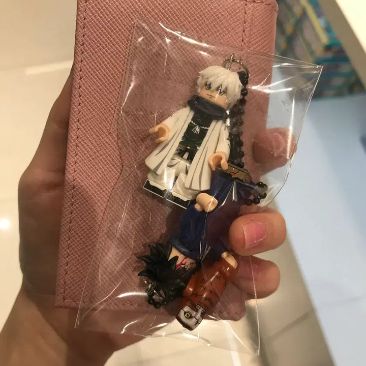 [BUNJANG] Jujutsu Kaisen Fushiguro Megumi &amp; Gojo Satoru Lego Keychain Bundle / 주술회전 레고 키링 후시구로 메구미 고죠 사토루 일괄