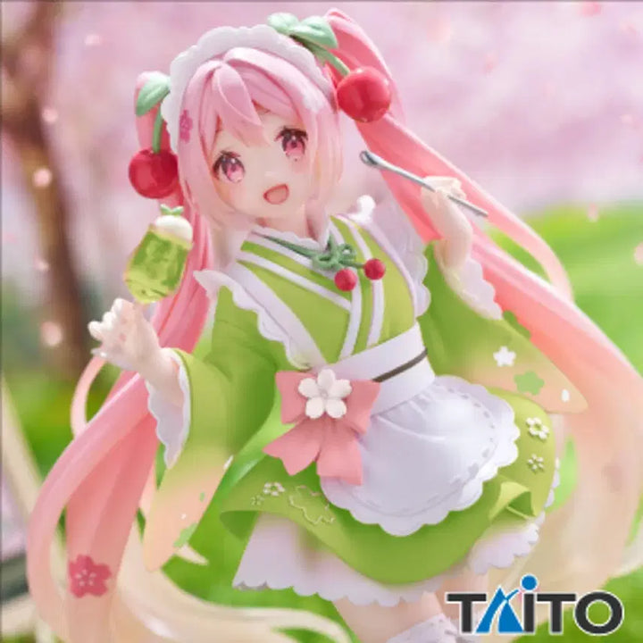 [BUNJANG] Taito Hatsune Miku Sakura Miku Japanese Style Teahouse Limited Edition Figure / 오늘까지)하츠네미쿠 타이토 한정판 사쿠라미쿠 일본풍 찻집피규어