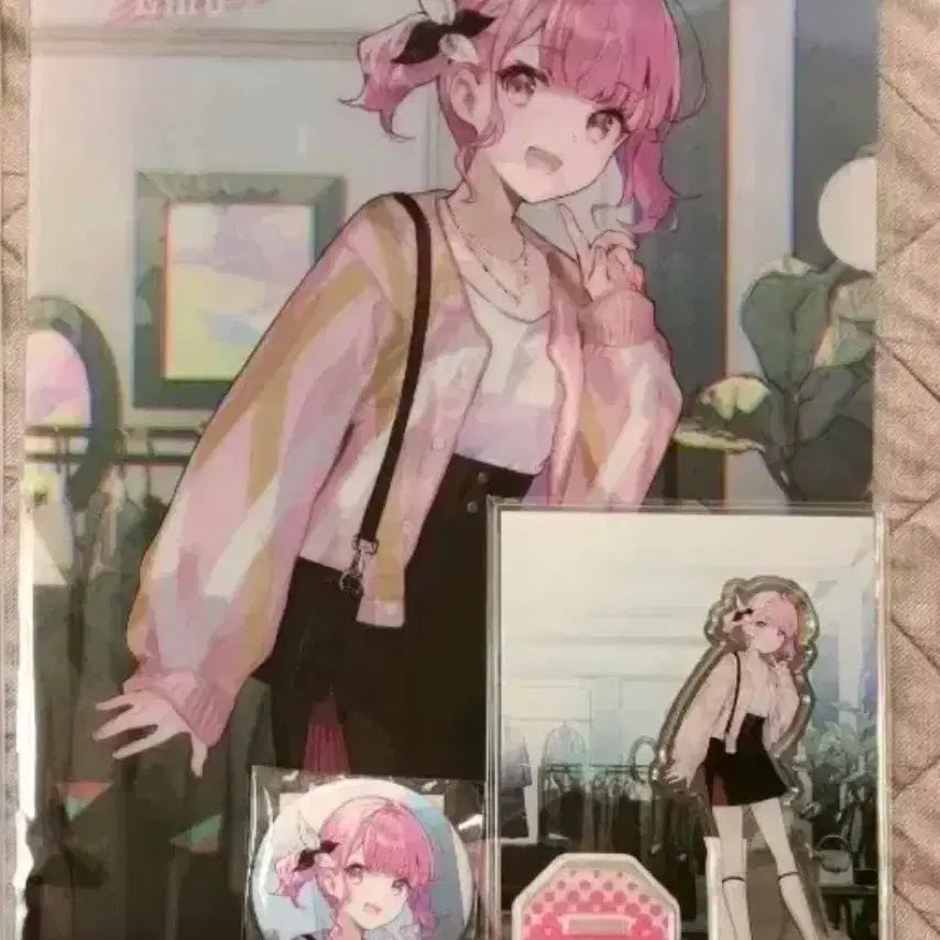 [BUNJANG] Proseka Otori Emu Acrylic Stand &amp; Can Badge Full Set / 프세카 프로세카 조조타운 2탄 오오토리에무 아크릴스탠드 캔뱃지 풀세트