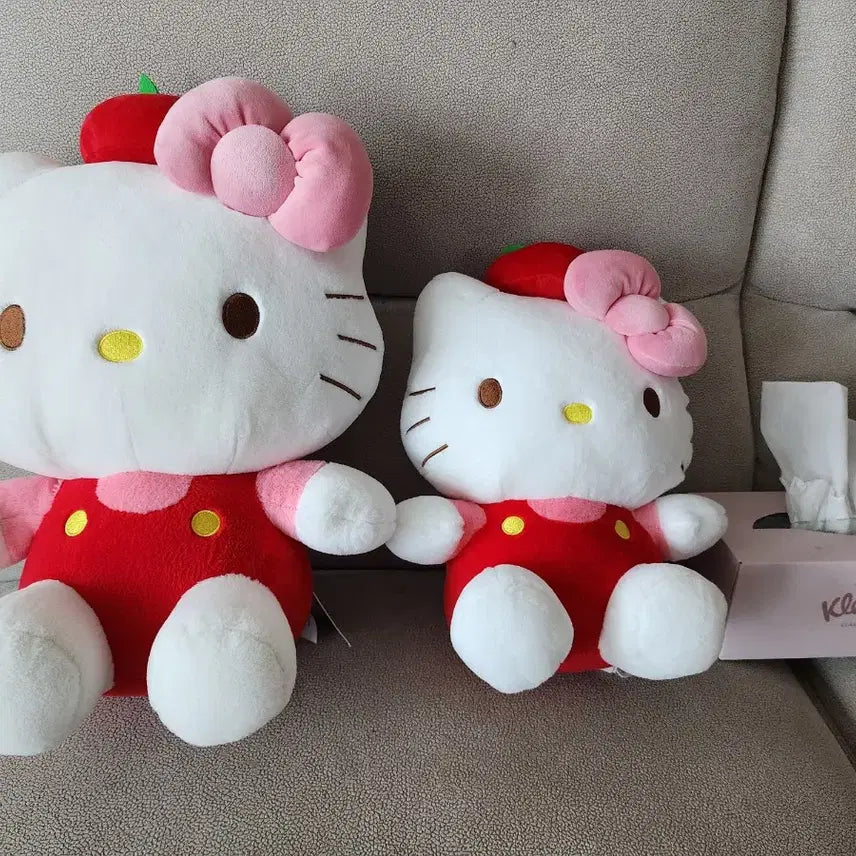 [BUNJANG] 50cm Calico Cat Plush Toy Holding Macaron / 삼색고양이 50cm