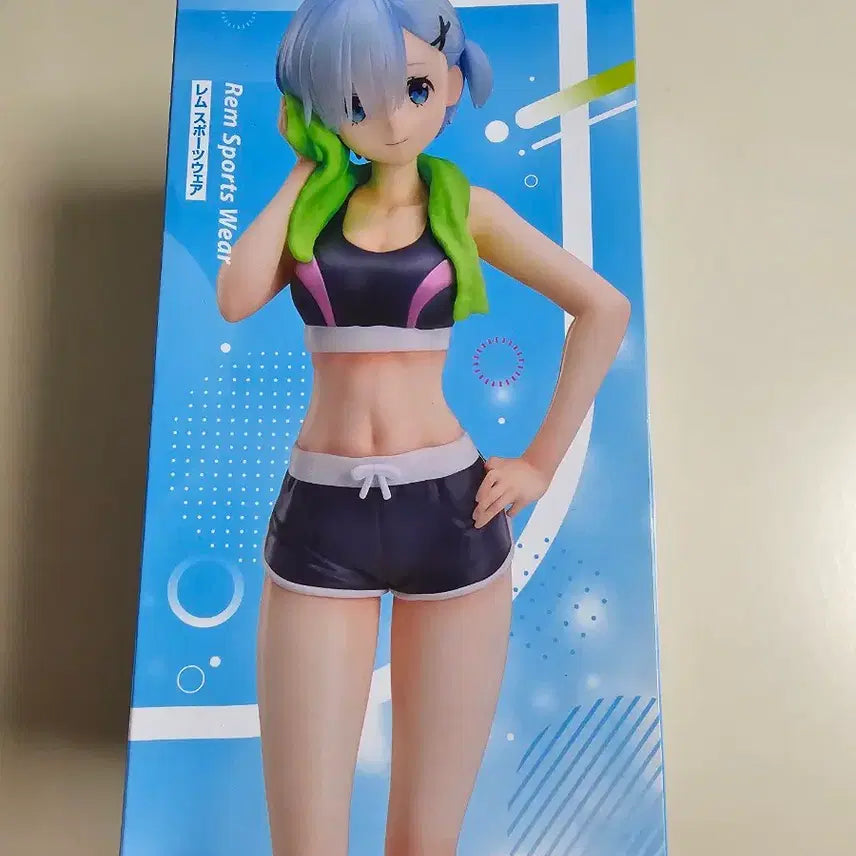 [BUNJANG] Re:Zero Rem Sportswear Figure (Sealed) / (미개봉)리제로 렘 스포츠웨어 피규어
