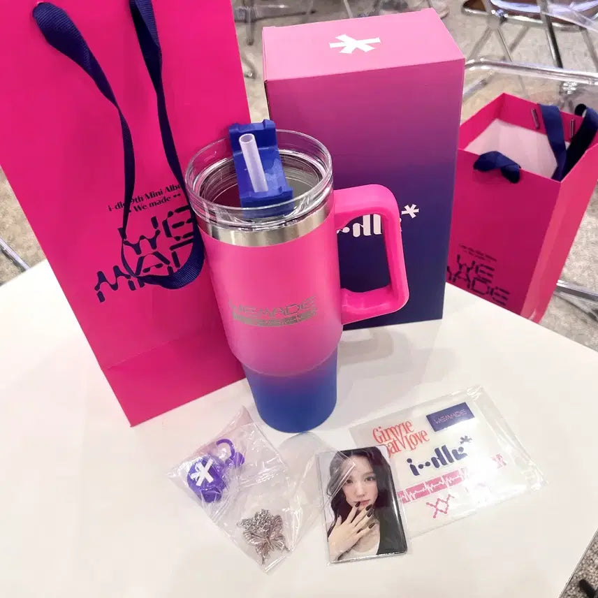 [BUNJANG] G)I-DLE Cubi Story MD Set Tumbler + Photocard Set / 아이들 큐비 스토리 md 세트 텀플러 + 포카세트
