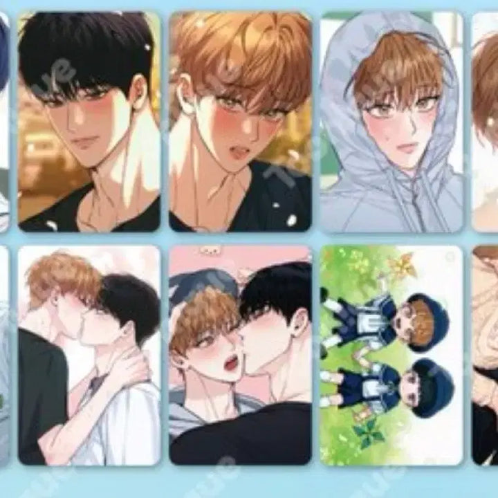 [BUNJANG] Summer Collection Random Illustration Photocard 10-Piece Set / 하절기 랜덤 일러스트 포토카드 10장 세트