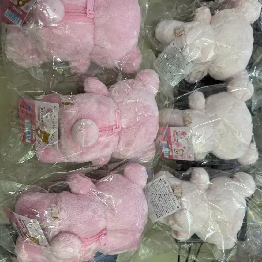 [BUNJANG] San-X Rilakkuma Korilakkuma 13cm Cherry Blossom Theme Plush Set (2 Types) / 산엑스 정품 리락쿠마 코리락쿠마 13cm벚꽃 테마 인형 2종세트 새상품