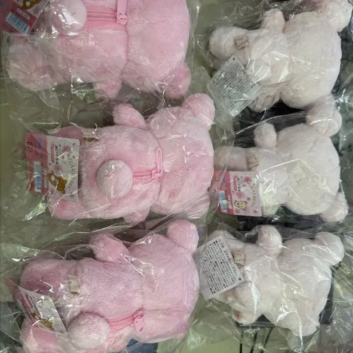 [BUNJANG] San-X Rilakkuma Korilakkuma 13cm Cherry Blossom Theme Plush Set (2 Types) / 산엑스 정품 리락쿠마 코리락쿠마 13cm벚꽃 테마 인형 2종세트 새상품