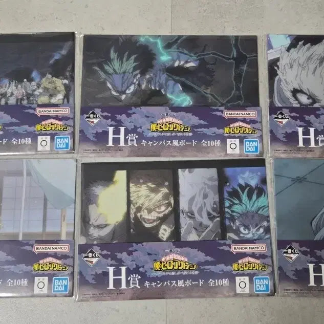 [BUNJANG] My Hero Academia Ichiban Kuji H Prize Canvas Board Bundle Set / (6종일괄)나히아 제일복권 H상 캔버스보드 판매