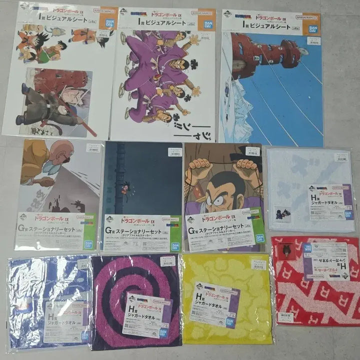 [BUNJANG] Dragon Ball EX Red Ribbon Army Ichiban Kuji Set (11 items) / (일괄11종)드래곤볼ex제일복권 레드리본군G파일,H수건,I상포스터 판매