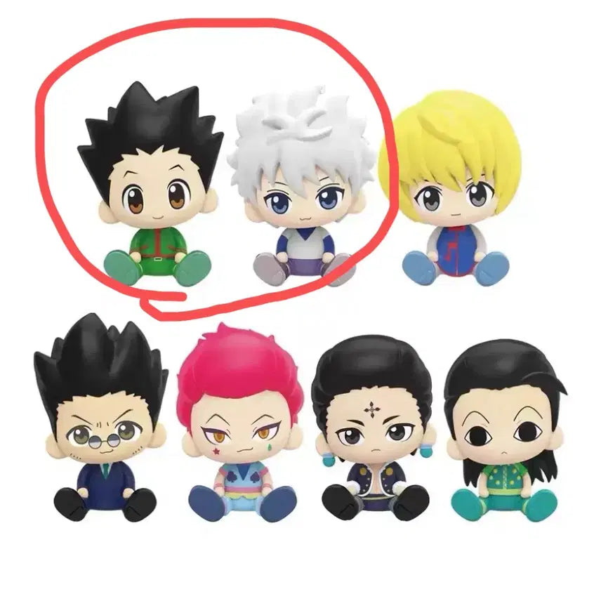 [BUNJANG] Hunter x Hunter Nendoroid Sitting Figures Gon &amp; Killua Bundle Set / 헌터헌터 눌셋 앉은피규어 곤 키르아 일괄