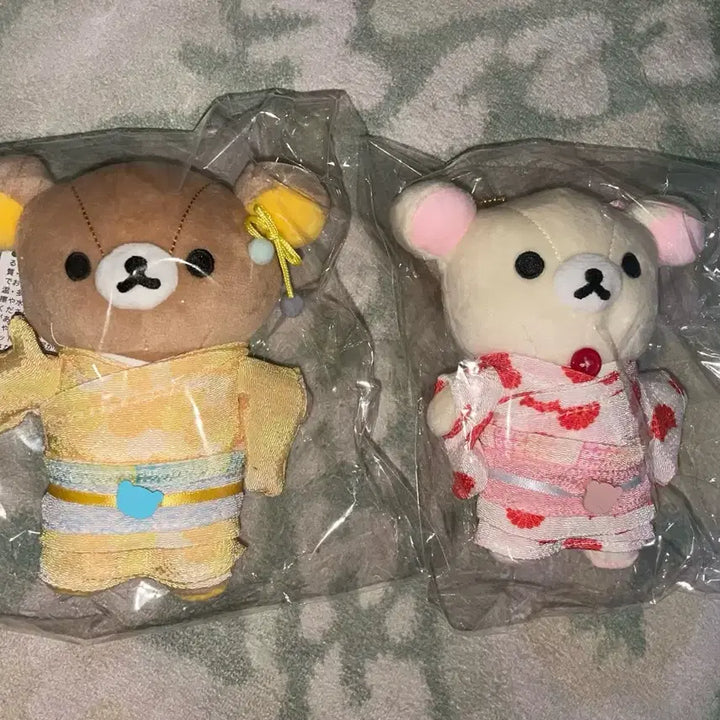 [BUNJANG] Rilakkuma &amp; Korilakkuma Kimono Doll Set / 리락쿠마 코리락쿠마 기모노 인형 세트