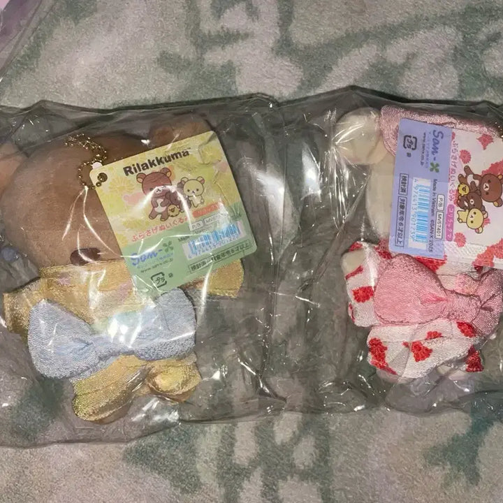 [BUNJANG] Rilakkuma &amp; Korilakkuma Kimono Doll Set / 리락쿠마 코리락쿠마 기모노 인형 세트